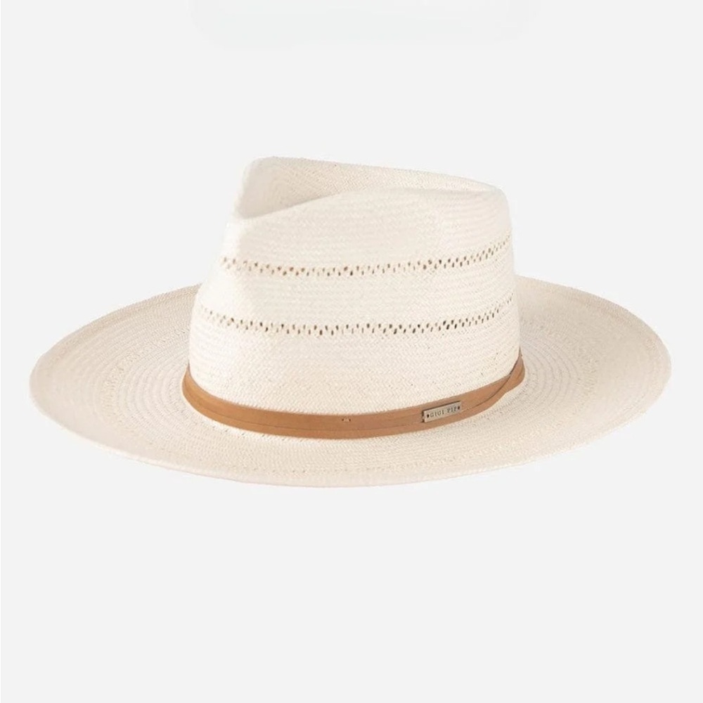 Gigi Pip ARLO RANCHER FEDORA STRAW HAT in White - Picture 4 of 7